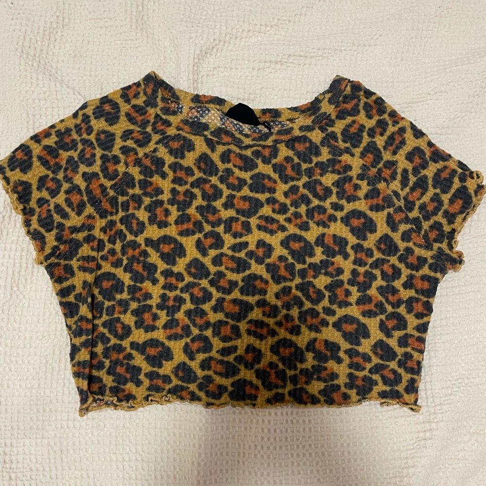 Urban Outfitters leopard print crop top